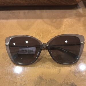 Tiffany & Co. Gray Sunglasses with Cat-Eye Shape and Dark Gradient Lenses